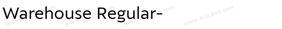 Warehouse Regular字体转换